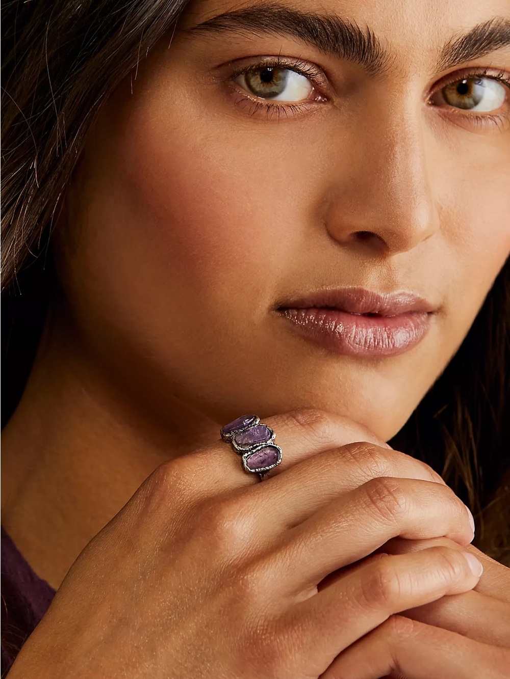 New🌟🌟Free People-In The Night Ring-Blue Opal-8